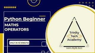 Python for Beginners 004 Maths Operators