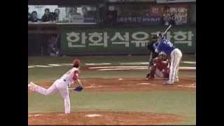 구대성 vs. 진갑용.wmv(2006 한국시리즈 3차전)