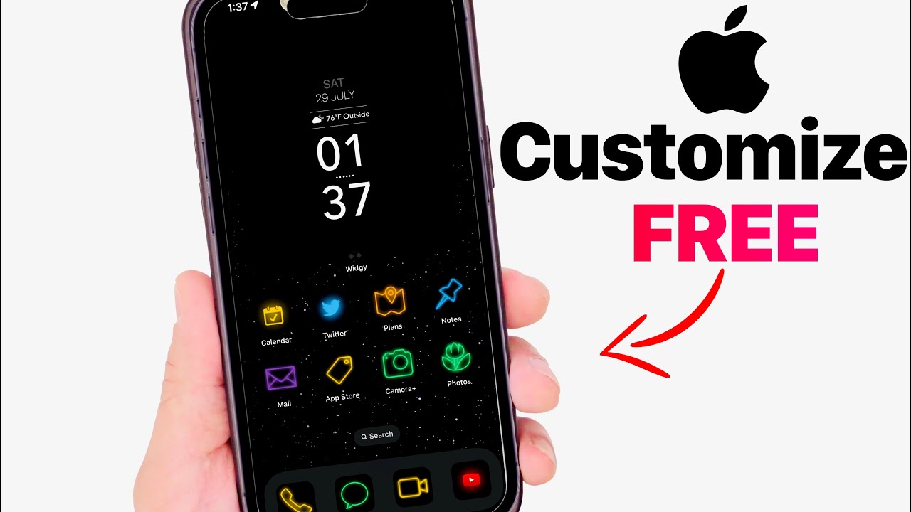 How To Customize Your IPhone EASY & FREE - YouTube