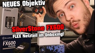 NEUES Objektiv 🤩 SilverStone FX600 FLEX Netzteil im Unboxing! 4TB SN850 PCIe Gen4 SSD Kanalplanung