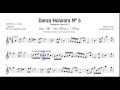 Hungarian Dance Nº 5 Sheet Music for Alto Sax Baritone Sax and Horn in e flat