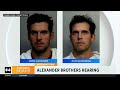 alexander brothers charged with federal sex crimes to attend pre trial release hearing.