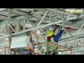 the hanging scaffolding system full video product launch video youngman india