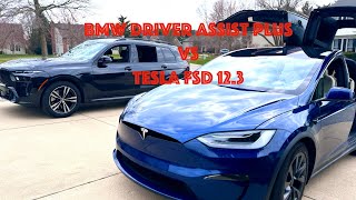 Tesla autopilot (FSD 12.3) vs BMW Driver Assistance Plus