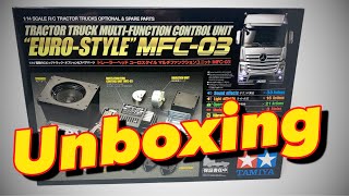 Tamiya MFC-03 Unboxing \u0026 First Look. Light, Sound \u0026 Vibration For Your RC Truck. Kit 56523 Part 2