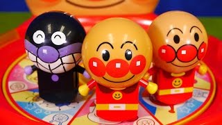 アンパンマンおもちゃアニメ ぴょこりんボールとぴょこんとルーレットであそんでみよう！ Toy Kids トイキッズ animation anpanman