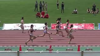 【布勢スプリント 2022】GP女子100m予選6組　(+3.1m/s)