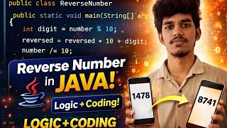 Reverse Number in Java 🔥 | Easy Logic + Code in Tamil
