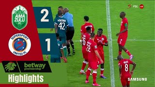 Amazulu F.C vs Supersport United | Betway premiership league | Highlights