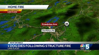 Dog dies following structure fire in Lake Placid