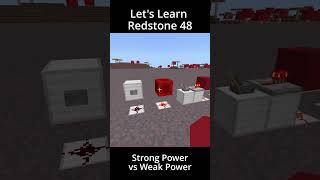 Strong Power vs Weak Power | Let's Learn Redstone 48 | Minecraft Bedrock Redstone Tutorial