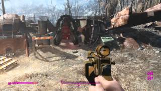 Fallout 4 Combat Sentry Prototype Mk. IV self destruct