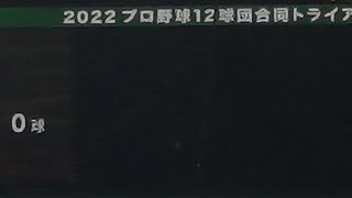 ２０２２年プロ野球１２球団合同トライアウト日記④