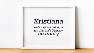 Kristiana nefa tsy mahatsapa ny fisian'i Jesosy ao anaty akory