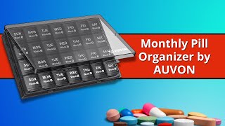 Monthly Pill Organizer by AUVON