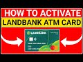 🔴How to activate landbank atm card | how to activate landbank atm cash card | Debit card