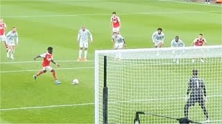 Bukayo Saka penalty against Liverpool | North Bank | 9th Oct 2022