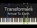 Arrival to Earth Piano - How to Play Transformers Arrival to Earth Piano Tutorial!