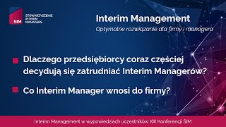 Zdaniem eksperta - KRZYSZTOF URBANOWICZ, Dlaczego przedsiębiorcy zatrudniają Interim Managerów?