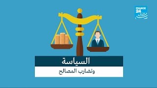 فيديو أنفوغرافيك-  السياسة وتضارب المصالح