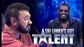රැප් එකට නොදෙවෙනි ජැක්සන්ගේ සවුදම | SLGT -Rap Performance by Minimi | Sri Lanka's Got Talent 2018