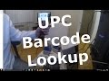 UPC Barcode Lookup For Home Inventory