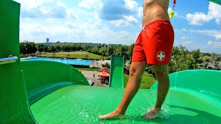 INGA Halfpipe Water Slide at Tiszaújvárosi Strandfürdő