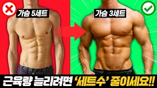 근육량 늘리려면 '몇 세트' 해야될까!? (헬스할 때 가장 효과적인 세트수는?)