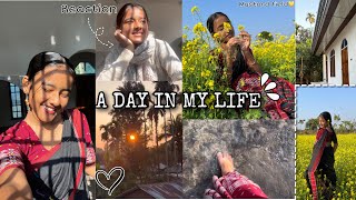 A DAY IN MY LIFE❤️ | BEHIND THE SCENES | REACTION | MUSTARD FIELD