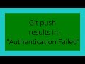 Git push results in 