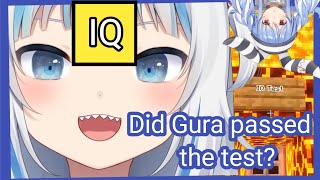 Hololive - Gura tried to challenge pekora's IQ test building (MapoTofu)...