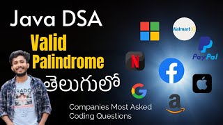 Valid Palindrome | LeetCode Problem | Part 3 of Top Coding Questions for Interviews | Kaarthik VITB