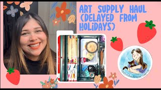 Art Supply Gift Haul 🤯(Paper, Paint, Sketchbooks, Colored Pencils, Etc.) CHATTY😅