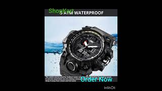 V2A Adventure Chronograph Digital Analog 5 ATM Waterproof Sports Watch for Men #watches