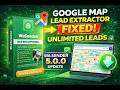 Wa sender google map data extractor not working | FIX in Wa Sender 5.0.0 | Unlimited Leads