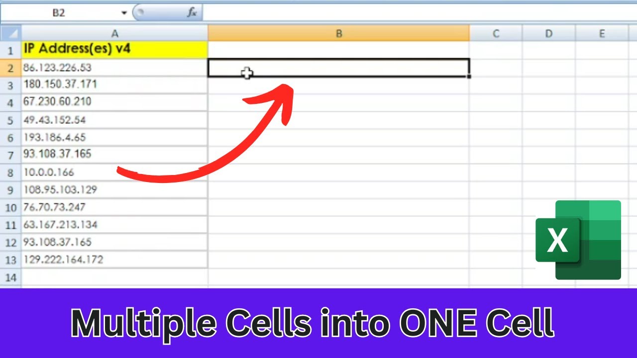 How To Combine Multiple Cells Into One Cell In Excel Youtube