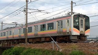 長岡花火臨9446M運用のため東三条に回送されたE129系A26+A30編成