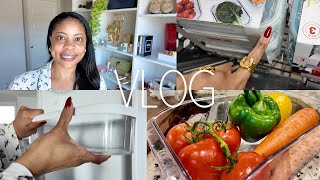 VLOG: A Healthy Reset - Reorganizing \u0026 Restocking My Fridge, Kitchen Organization at Burlington