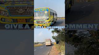 Bus and truck fro NH to service road / slip road #trucklovers #busloverrs