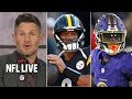 NFL LIVE | Russell Wilson & Steelers will beat Lamar, Ravens to establish themselves in AFC - Dan O.