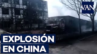 Devastadora explosión cerca de una planta química en China