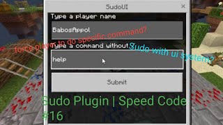 Sudo Plugin | Speed Code #16