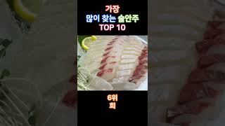 한잔ㄱ? 가장 많이 찾는 술안주 TOP 10