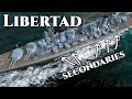 World of Warships: Libertad - THE BEST Secondaries - Pan-American Battleship