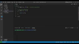 Function declaration vs definition in C?