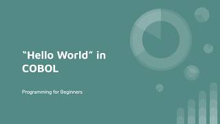 Your first COBOL program in just 4 minutes (COBOL Hello Word)