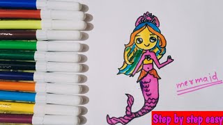 Art attack Drawing/How to draw mermaid/easy mermaid drawing for kids and toddlers