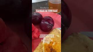 Exemplo de cardápio de uma das minhas pacientes com 1200 kcal para emagrecer. Você comeria? #dieta