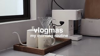 7am morning routine, productive week in my life, workout, cozy vlogmas with canon eos R50