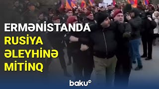 Ermənistanda Rusiya əleyhinə mitinq - BAKU TV (09.01.2023)